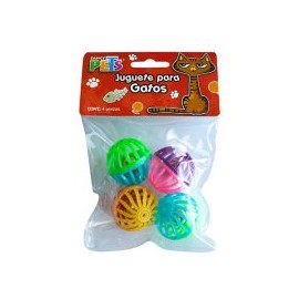 Pelotas bicolor 4 pzas