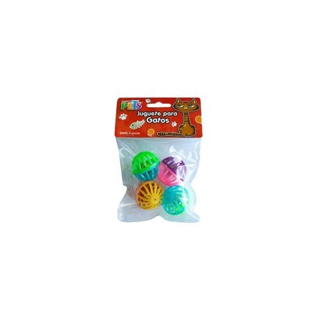 Pelotas bicolor 4 pzas