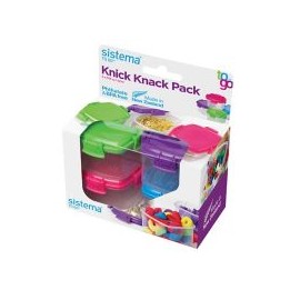 Set de 4 contenedores plástico