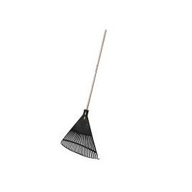 Escoba plástica negro para jardín 26 dientes