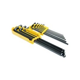 Set 9 piezas llaves hexagonales bola redline
