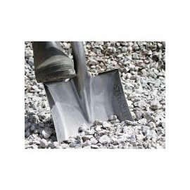 Pala cuadrada puño "D" plástico mango fibra de vidrio