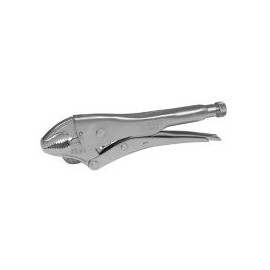 Pinza de presión quijada curva con corta alambre 10" uso industrial