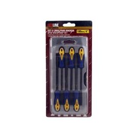 Set de limas madera 6p redline