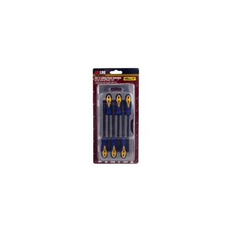 Set de limas madera 6p redline