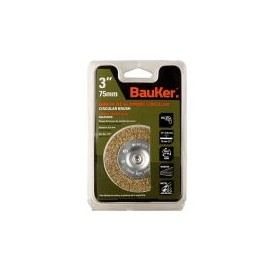 Grata 3pg plana alambre vastago 1/4pg bauker