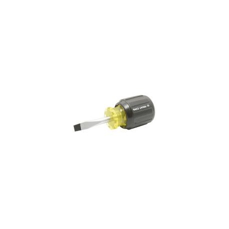 Destornillador cushion grip trompo barra redonda punta plana 1/4" x 1-3/8"