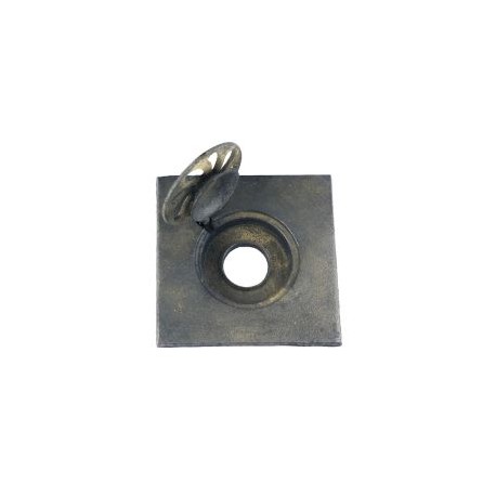 Coladera cuadrada 20 x20 cm fierro