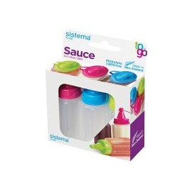 Set de botellas para salsa 3 piezas 35 ml