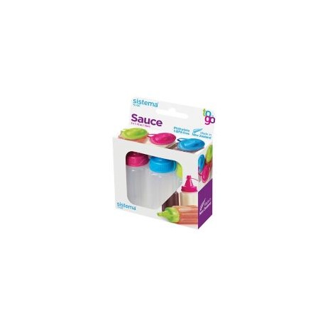 Set de botellas para salsa 3 piezas 35 ml