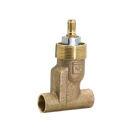 Jgo Llave P/Empotrar Soldable 1/4 Vuelta S/Maneral