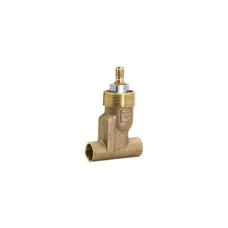 Jgo Llave P/Empotrar Soldable 1/4 Vuelta S/Maneral