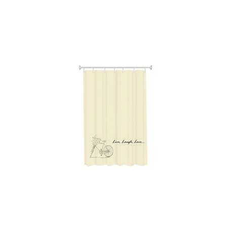 Cortina de baño vinil Bicicleta 180x180 cm
