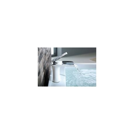 Monomando de lavabo Cales blanco