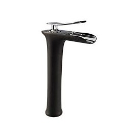 Monomando de lavabo alto Cales negra