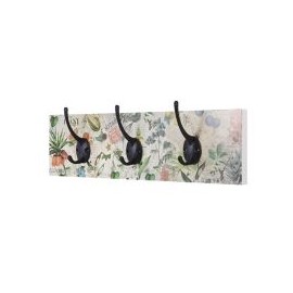 Perchero para pared de flores