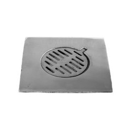 Coladera cuadrada 20 x20 cm aluminio