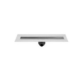 Coladera rect 1 boca cub acero inox 30cm